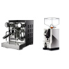 Rocket Espresso Appartamento TCA, black/black + Eureka Mignon Perfetto, CR chrome