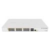 Switch Mikrotik CRS328-24P-4S+RM 800MHz CPU, 512MB, 24x GLAN, 4x SFP + cage, ROS L5, PSU,1U Rack