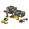 DeWalt DCK327P2T sada náradia aku vŕtačka + uhlová brúska + kombi kladivo, 18V 2x5,0Ah aku