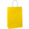 Papierová taška Allbag 240x100x340 mm so skrúteným držadlom ŽLTÁ PREMIUM