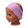 Baby Nellys Ľahká mušelínová čelenka Bandana, lila, veľ. 104/110, 104/110 (3-5r)
