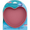 Canpol babies Silicone Suction Plate Heart Pink silikonový talíř s přísavkou 300 ml