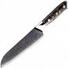 IZMAEL Damaškový kuchynský nôž Wakana Santoku 17.8 cm