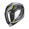 Moto přilba SCORPION EXO-1400 EVO AIR ATTUNE matná šedo/černo/neonově žlutá - Velikost M