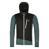 ORTOVOX Pánska mikina FLEECE GRID HOODY dark arctic grey-green Veľkosť: XXL