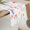 Biante Bavlnený behúň na stôl Sandra SA-492 Kvetovaná lúka na bielom 35x120 cm