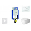 Geberit Kombifix - Modul na závesné WC s tlačidlom Sigma01, alpská biela + Duravit ME by Starck - WC a doska, Rimless, SoftClose 110.302.00.5 NM1
