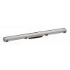 Hansgrohe RainDrain Match Sprchový žľab s roštom z nehrdzavejúcej ocele 800, s výškovo nastaviteľným rámom, kefovaná nerezová 56038800-HG