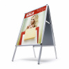 Jansen Display Interiérové reklamné áčko A1, oblý roh, profil 25 mm, hliník