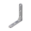 Uholník s plastovým poťahom103x103x21 mm, hliníkovo sivá 1 ks