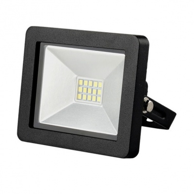 SOLIGHT LED vonkajší reflektor SLIM, 10W, 700lm, 3000K, čierny WM-10W-G