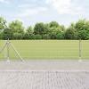 zahrada-XL Plot s stĺpmi Strieborná 0.4 x 10 m Oceľ 3352267