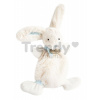 Plyšový zajačik Lapin Bonbon Doudou et Compagnie modrý 26 cm v darčekovom balení od 0 mes DC2121