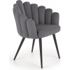Halmar Jedálenské kreslo K410 - tmavosivá / čierna