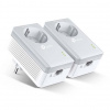 TP-LINK TP-Link TL-PA4010P KIT V5 sieťový adaptér PowerLine 600 Mbit/s Ethernet / LAN pripojenie Biela 2 kusov (TL-PA4010P KIT)
