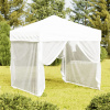 vidaXL Skladací párty stan s bočnicami biely 2x2 m - Biela - 174523-108778
