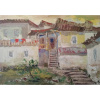 Staré domy- akad. mal. Varuzhan Aghamyan, originálny, ručne maľovaný obraz L (do veľkosti 95x95cm) Viac farieb