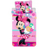 JERRY FABRICS Obliečky Minnie kvetiny Bavlna 140/200, 70/90 cm