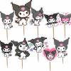TOPPER PIKERY NA TORT OZDOBNÉ DEKORÁCIA SADA - KUROMI MY MELODY 10ks