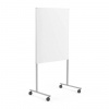 AJ Produkty Biela magnetická tabuľa s kolieskami DORIS, 1000x1200 mm