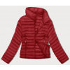 Červená prešívaná dámska bunda so stojačikom (16M9111-270) odstíny červené M (38)