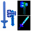Svetelný meč - Axe + mečové zbrane MINECRAFT Zvuková sada LED (Svetelný meč - Axe + mečové zbrane MINECRAFT Zvuková sada LED)