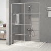 Sprchová zástěna walk-in stříbrná 140 x 195 cm čiré ESG sklo Stříbrná 152139