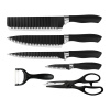 Haus Roland Konyhai késkészlet, 6 db, fekete Haus Roland
