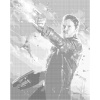 ZUTY Bodkovanie - STAR-LORD V BOJI (STRÁŽCOVIA GALAXIE) Rámovanie: vypnuté plátno na rám, Rozmer: 80x100 cm