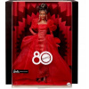 Zberateľská bábika Barbie Signature, Mattel – 80. výročie, v brokátových šatách
