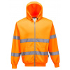 Portwest B305 HI-VIS Mikina na zips XL, Fluorescenčno oranžová