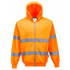 Portwest B305 HI-VIS Mikina na zips Fluorescenčno oranžová, XXL