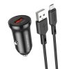 Rychlonabíjačka do auta Borofone BZ18 vrátane dátového kábla microUSB 18W čierna