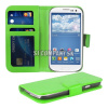 Kožený obal Samsung Galaxy S3 – Wallet ID – zelená