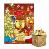 Sada Lindt Adventný kalendár Teddy a pralinky LINDOR assorted cube 245 g