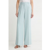 BOSS Orange nohavice wide leg dámske C_Tiwi2 50545580 modrá 40