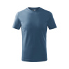 MALFINI Tričko Basic 138, krátý rukáv, dětské MAL-1386007 12 roků Denim