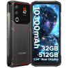 Doogee Blade20 Ultra red (Doogee Blade 20 Ultra, odolný mobil s 2 displejmi, obrovská batéria 10300mAh, RAM 8GB+24GB, pamäť 512GB, HD+ displej 6.6
