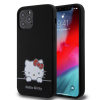 Hello Kitty Liquid Silicone Daydreaming Logo iPhone 12/12 Pro čierne