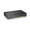 Zyxel GS1920-8HPv2, 10 Port Smart Managed Switch 8x Gigabit Copper and 2x Gigabit dual pers., hybird mode, standalone or GS1920-8HPV2-EU0101F