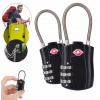 Batožinový visiaci zámok Handmet TSA čierny s 2-miestnym číselným zámkom ks