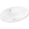 Hansgrohe Xuniva D - Zápustné umývadlo 550x400 mm s prepadom bez otvoru na batériu, biela 60156450