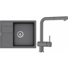 Set Schock S17-4 (dřez Manhattan D-100 Croma + baterie Epos.120 Croma)