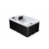 Lovia vírivá vaňa pre 2 osoby 200x130x82 L303 Opláštění: Blackstone, Barva akrylátu: White Marble