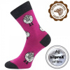 VLNENKA teplé veselé merino ponožky VoXX Fuchsia 39-42 1 pár