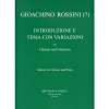 Introduction Thema + Variationen pre klarinet a klavír od Rossini Gioacchino