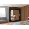 Sliding wardrobe with mirror and lighting LED ARIZONA 180