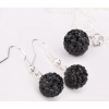 Shamballa trblietavý set Náušnice visiace + Retiazka s príveskom st633 bižutéria (Shamballa trblietavý set Náušnice visiace + Retiazka s príveskom st633 bižutéria)