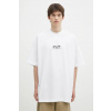 Bavlnené tričko VETEMENTS Oval Logo Oversized biela farba, s potlačou, UA66TR605W