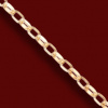 Silver.ag Retiazka na nohu zlatá, Belcher Diamond, Loose, Dĺžka: 25cm A0163